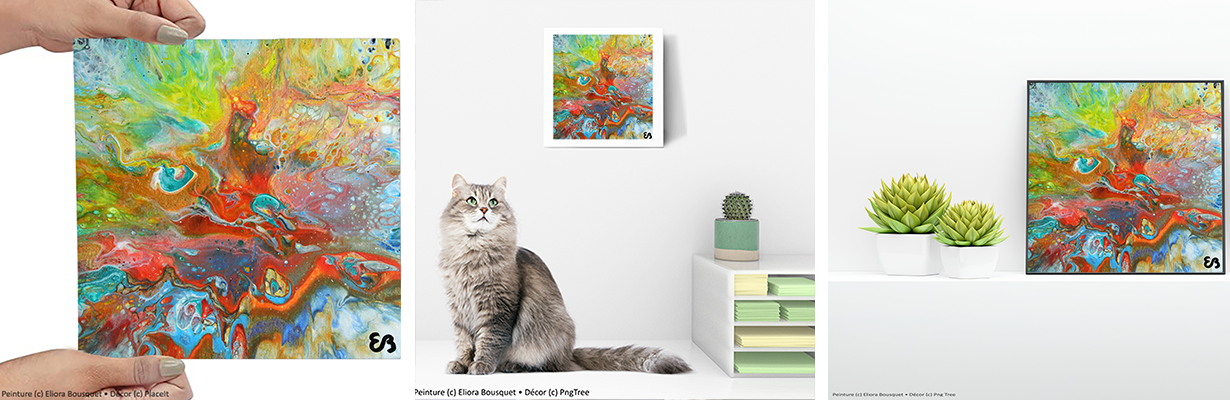 Quintessence (1533) Peinture d'Eliora Bousquet dans un décor x3