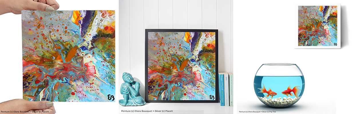 Quintessence (1534) Peinture d'Eliora Bousquet dans un décor x3