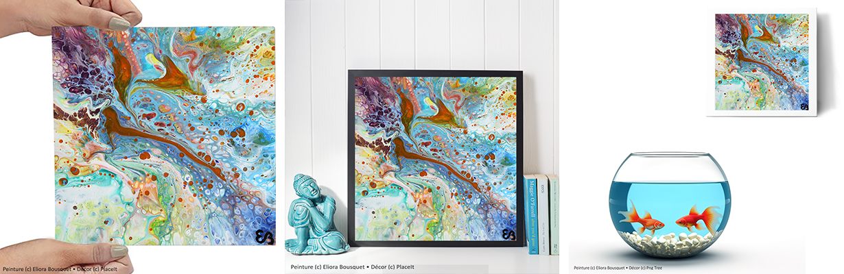 Quintessence (1537) Peinture d'Eliora Bousquet dans un décor x3