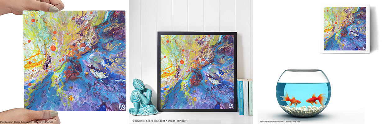 Quintessence (1541) Peinture d'Eliora Bousquet dans un décor x3