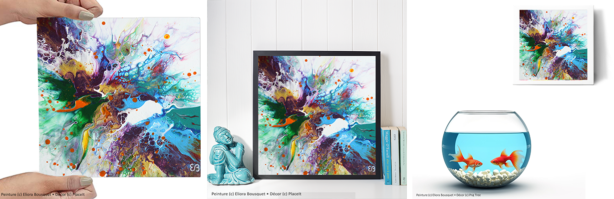 Quintessence (1543) Peinture d'Eliora Bousquet dans un décor x3