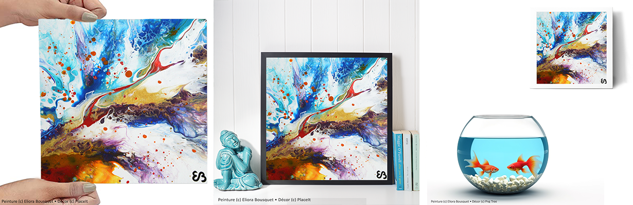 Quintessence (1547) Peinture d'Eliora Bousquet dans un décor x3