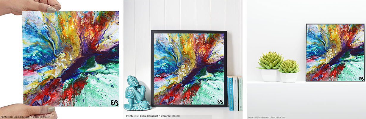 Quintessence (1549) Peinture d'Eliora Bousquet dans un décor x3