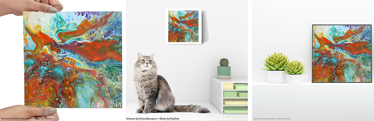 Quintessence (1553) Peinture d'Eliora Bousquet dans un décor x3