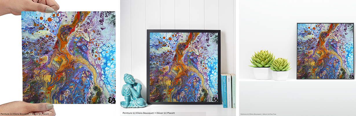 Quintessence (1554) Peinture d'Eliora Bousquet dans un décor x3