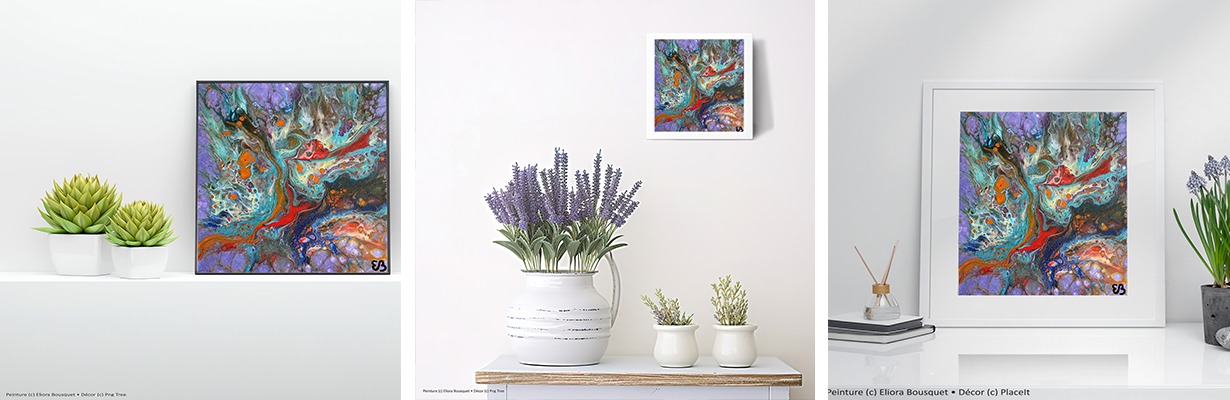 Quintessence (1559) Peinture d'Eliora Bousquet dans un décor x3