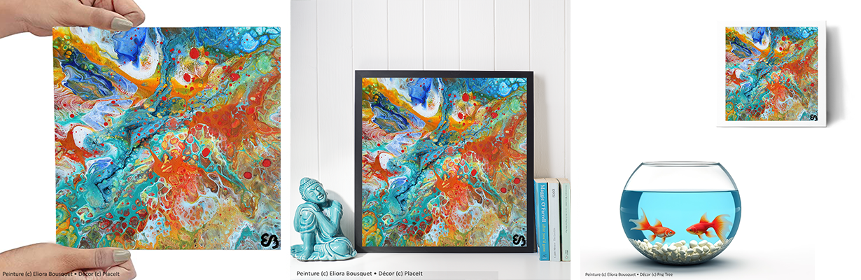 Quintessence (1565) Peinture d'Eliora Bousquet dans un décor x3