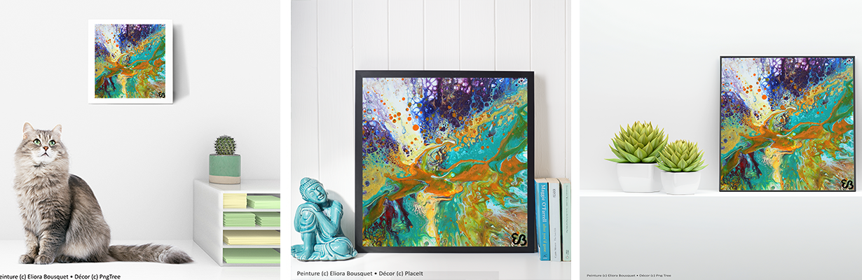 Quintessence (1569) Peinture d'Eliora Bousquet dans un décor x3