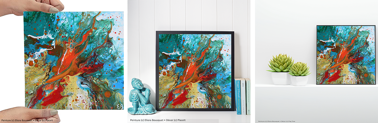 Quintessence (1573) Peinture d'Eliora Bousquet dans un décor x3
