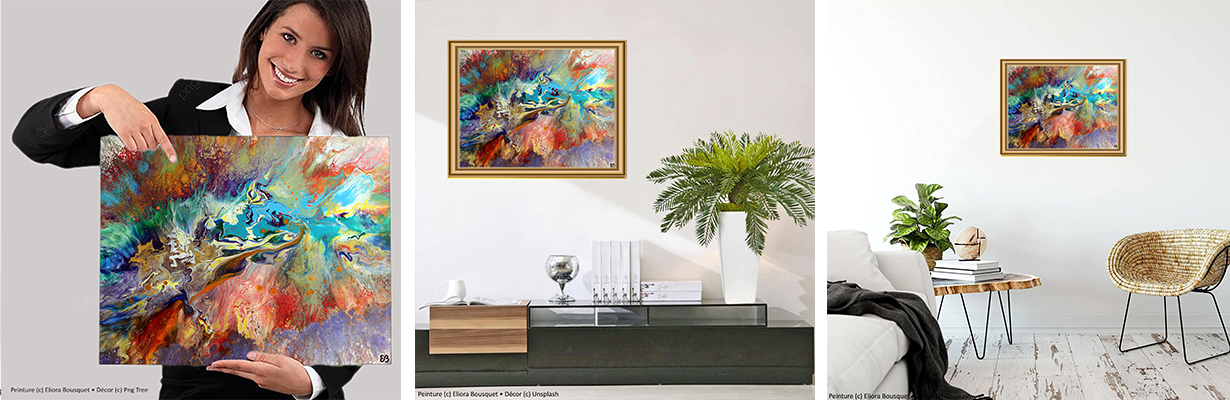Quintessence (1644) Peinture d'Eliora Bousquet dans un décor x3