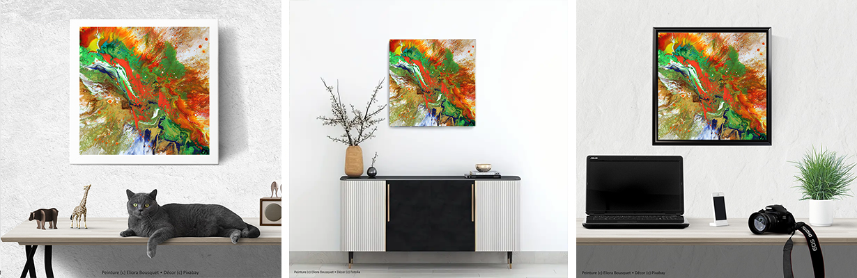 Quintessence (1673) Peinture d'Eliora Bousquet dans un décor x3 Quintessence (1673) Peinture d'Eliora Bousquet dans un décor x3