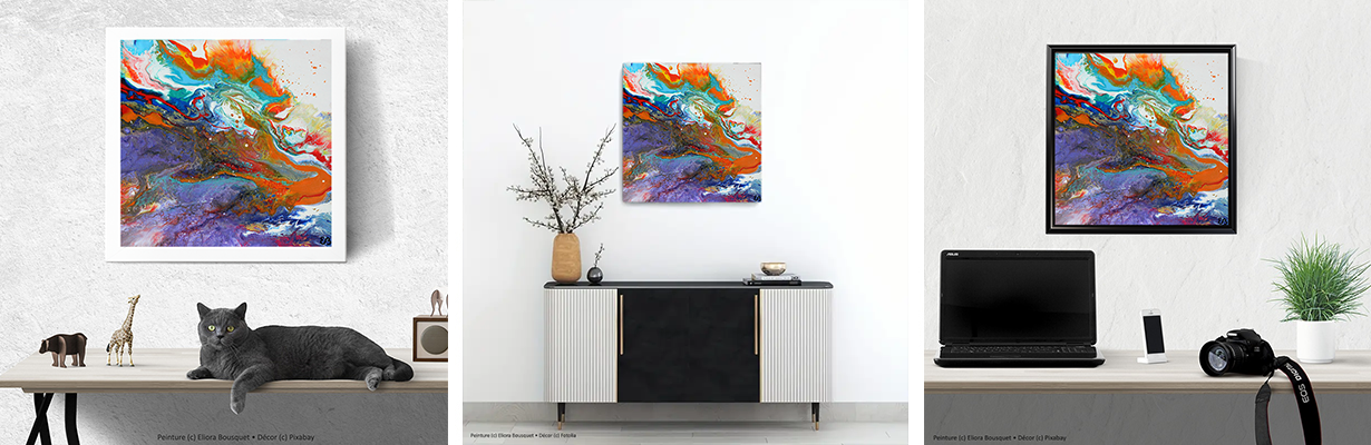 Quintessence (1676) Peinture d'Eliora Bousquet dans un décor x3 Quintessence (1676) Peinture d'Eliora Bousquet dans un décor x3