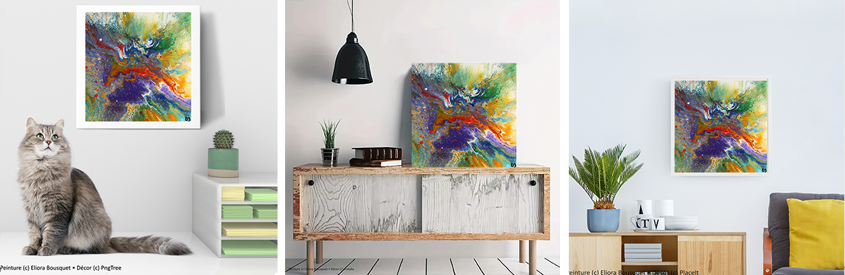 Quintessence (1684) Peinture d'Eliora Bousquet dans un décor x3 Quintessence (1684) Peinture d'Eliora Bousquet dans un décor x3