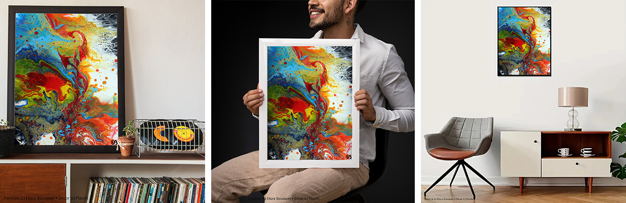 Quintessence (1700) Peinture d'Eliora Bousquet dans un décor x3