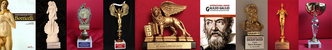 Visuel présentant quelques distinctions artistiques reçues par Eliora Bousquet depuis 2010