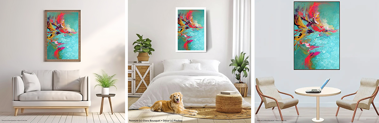 Vagues_a_l_ame_(2) peinture d'Eliora Bousquet dans un décor x3