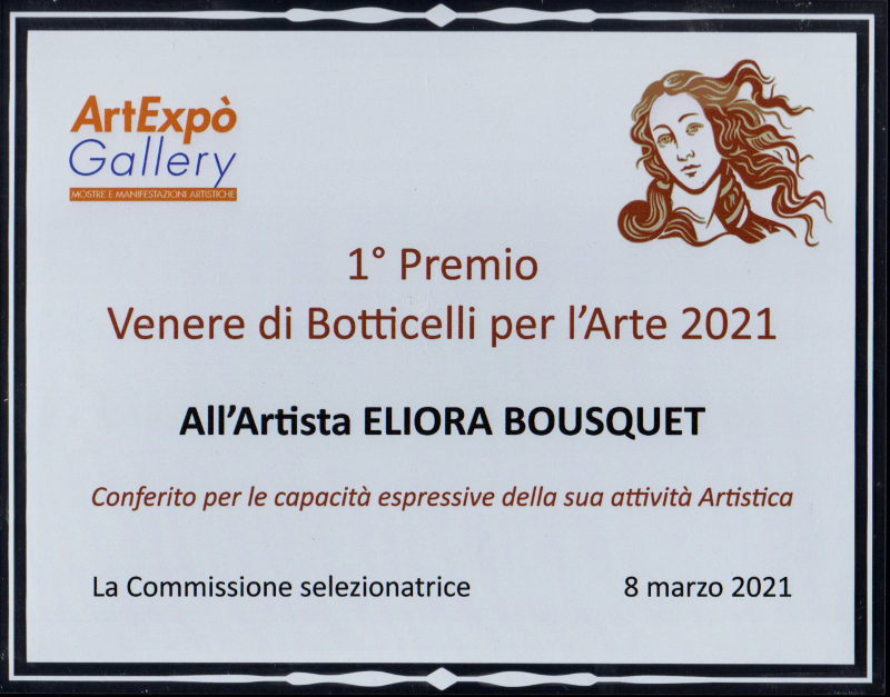 Venere di Botticelli per l arte 2021 trophee eliora bousquet