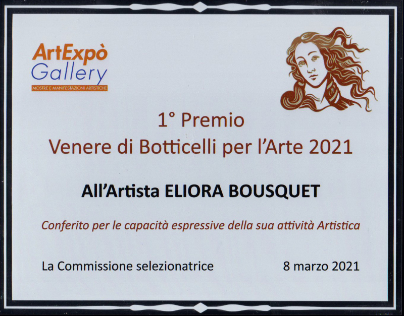 Venere di Botticelli per l arte 2021 trophee eliora bousquet