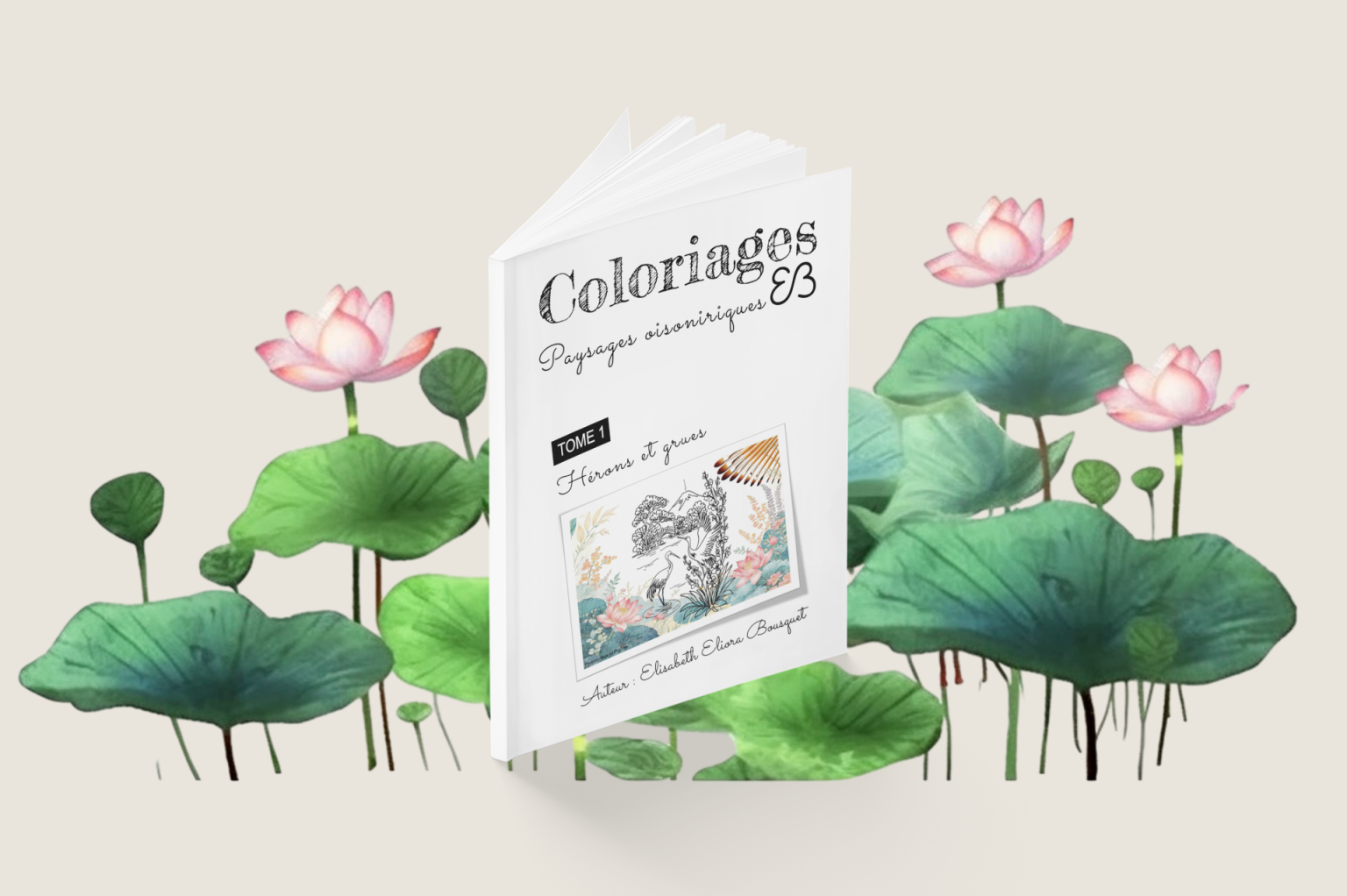 Visuel 2 présentant l'album de coloriages Paysages oisoniriques 1 d'Eliora Bousquet Visuel 2 présentant l'album de coloriages Paysages oisoniriques 1 d'Eliora Bousquet