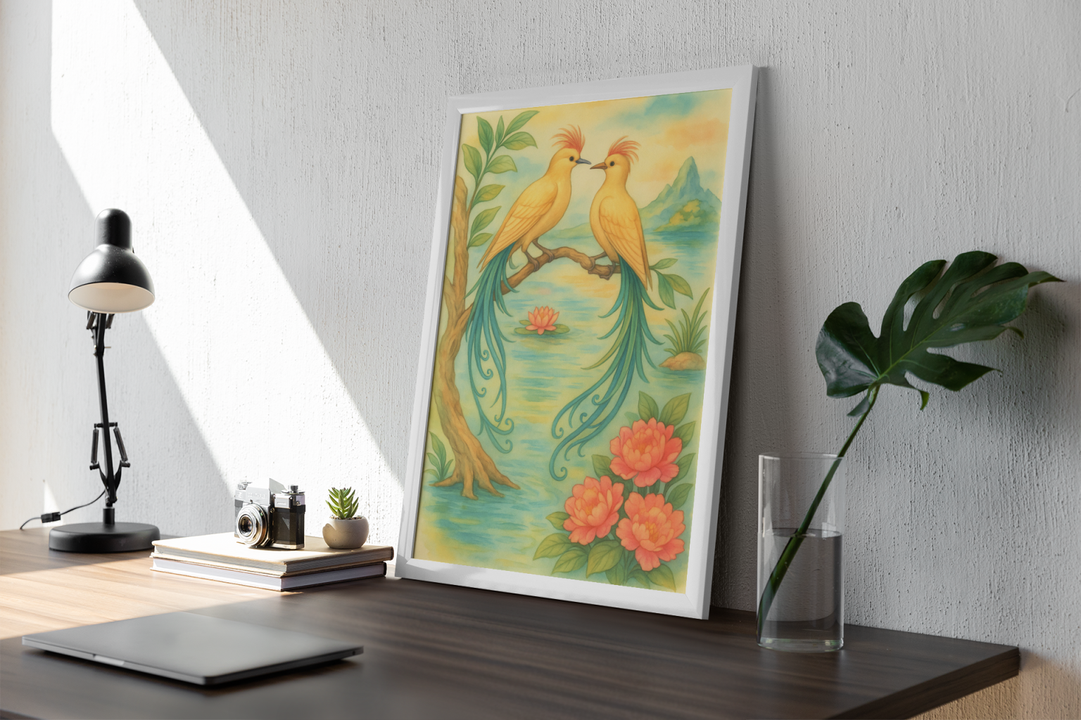 Visuel présentant l'album de coloriages Paysages oisoniriques 5 d'Eliora Bousquet - PI  (3)