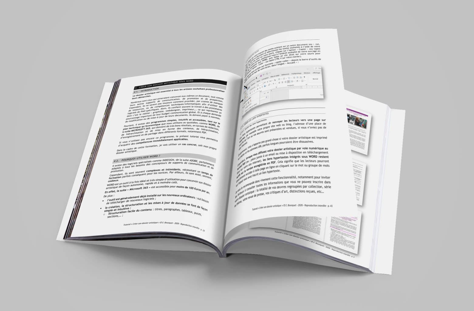 Visuel présentant la formation Créer son dossier artistique d'Eliora Bousquet - PI (4) Visuel présentant la formation Créer son dossier artistique d'Eliora Bousquet - PI (4)