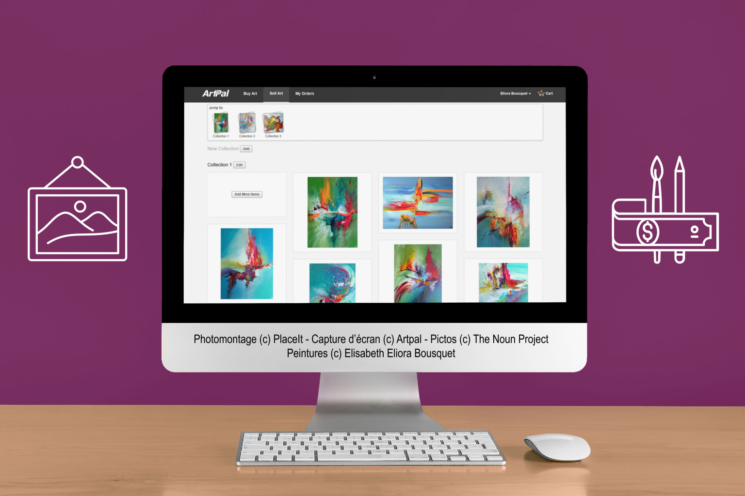 Visuel présentant la formation Vendre ses peintures sur ArtPal d'Eliora Bousquet (1)