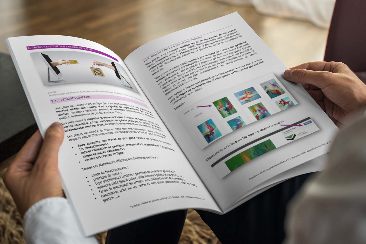 Visuel présentant la formation Vendre ses peintures sur ArtPal d'Eliora Bousquet (7)