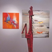 Photo d'une exposition de peinture d'Eliora Bousquet 85