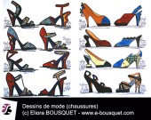 Dessin de chaussures pour femmes Elisabeth Eliora Bousquet 10