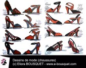 Dessin de chaussures pour femmes Elisabeth Eliora Bousquet 11