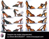 Dessin de chaussures pour femmes Elisabeth Eliora Bousquet 18