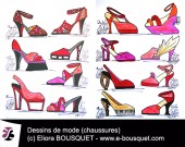 Dessin de chaussures pour femmes Elisabeth Eliora Bousquet 17