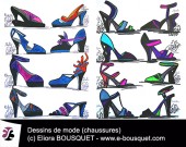 Dessin de chaussures pour femmes Elisabeth Eliora Bousquet 31