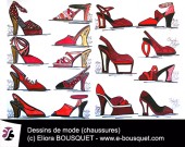 Dessin de chaussures pour femmes Elisabeth Eliora Bousquet 5