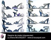 Dessin de chaussures pour femmes Elisabeth Eliora Bousquet 27