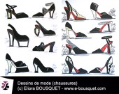 Dessin de chaussures pour femmes Elisabeth Eliora Bousquet 28