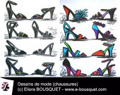 Dessin de chaussures pour femmes Elisabeth Eliora Bousquet 30