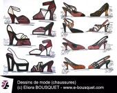 Dessin de chaussures pour femmes Elisabeth Eliora Bousquet 29