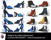 Dessin de chaussures pour femmes Elisabeth Eliora Bousquet 24