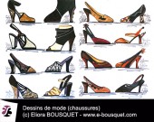 Dessin de chaussures pour femmes Elisabeth Eliora Bousquet 25