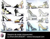 Dessin de chaussures pour femmes Elisabeth Eliora Bousquet 26