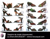 Dessin de chaussures pour femmes Elisabeth Eliora Bousquet 22