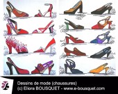 Dessin de chaussures pour femmes Elisabeth Eliora Bousquet 19