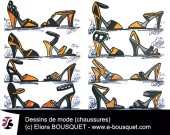 Dessin de chaussures pour femmes Elisabeth Eliora Bousquet 4