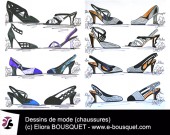 Dessin de chaussures pour femmes Elisabeth Eliora Bousquet 21