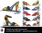 Dessin de chaussures pour femmes Elisabeth Eliora Bousquet 16