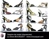 Dessin de chaussures pour femmes Elisabeth Eliora Bousquet 6