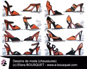 Dessin de chaussures pour femmes Elisabeth Eliora Bousquet 8