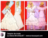 Dessins de robes de mariées d'Elisabeth Eliora Bousquet 9