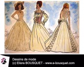 Dessins de robes de mariées d'Elisabeth Eliora Bousquet 10